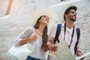 Tourist couple enjoying sightseeing and exploring city © Mediteraneo