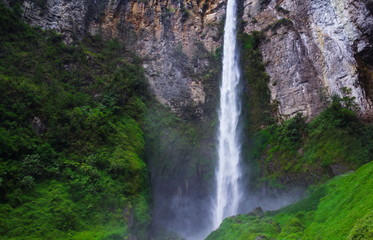 Sipisopiso waterfall, Medan, Indonesia.