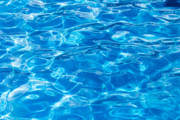 The smooth water in the pool as a background