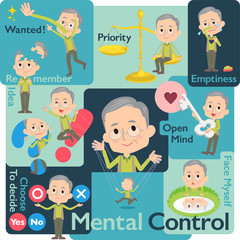 Fototapeta premium Green wear grandfather_Mental & volition