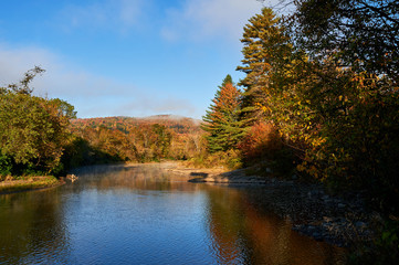 River in autumn in Vermont