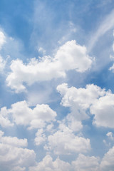 clouds in blue sky. The sky with clouds for background