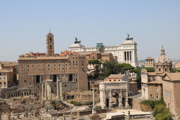 Resti archeologici dei Fori Imperiali. Roma Italia