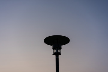 street light night sky blue hour sunset view