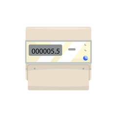 Electronic measuring counter, household measuring device vector illustration