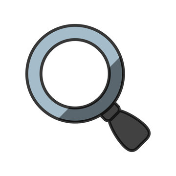 Magnifying glass lupe icon vector illustration graphic design