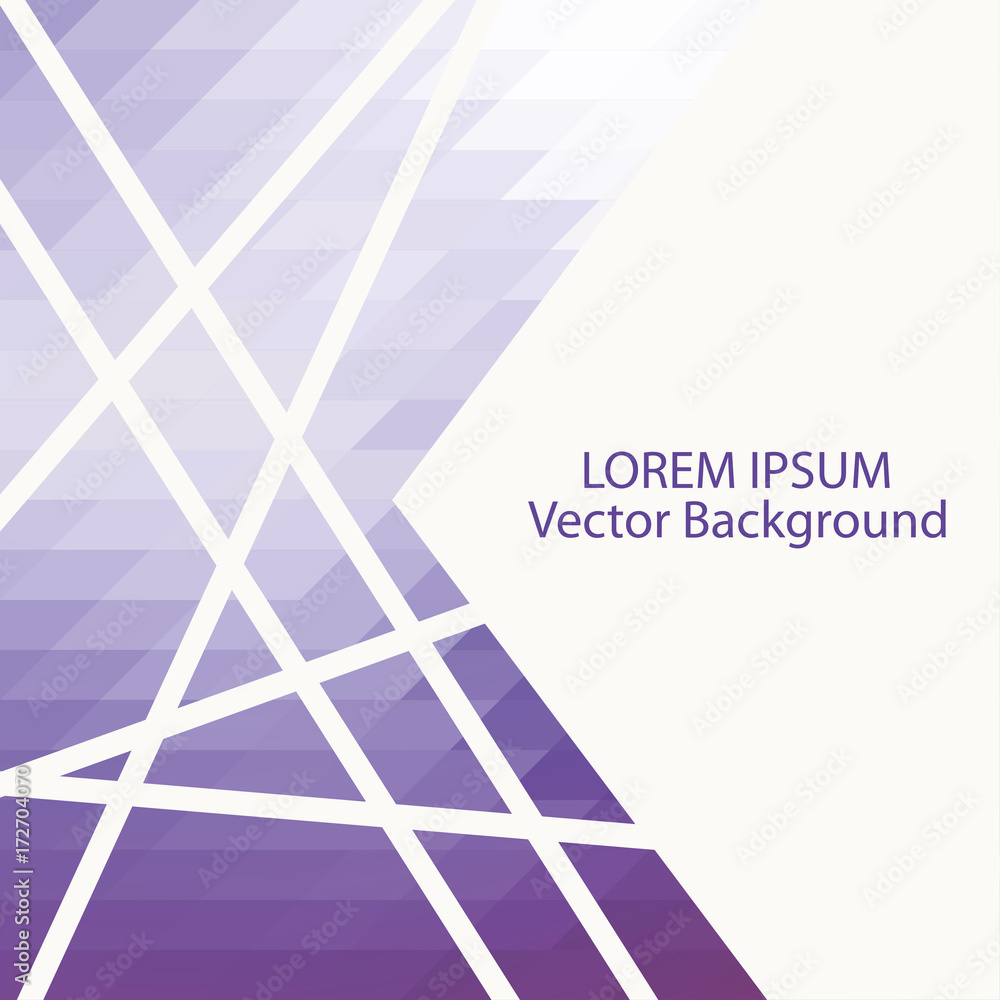 Poster abstract geometric background. mosaic backdrop with geometric shapes, strip. vector illustration.