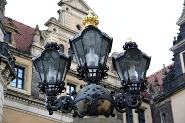 Fototapeta na wymiar Beautiful Lamp in Dresden - Germany