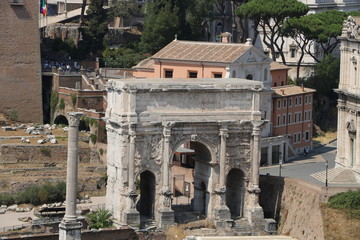 Resti archeologici dei Fori Imperiali. Roma Italia