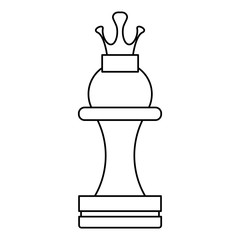 Chess game piece icon vector illustration graphic design