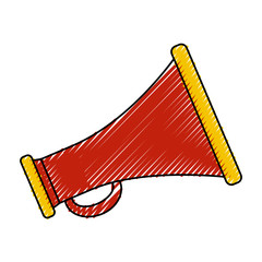 Bullhorn advertising symbol icon vector illustration graphic design