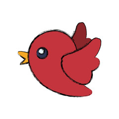 Birdie social network symbol icon vector illustration graphic design