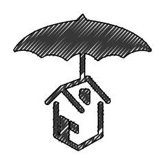 House insurance symbol icon vector illustration graphic design