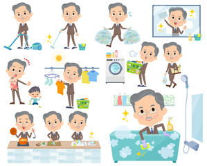 Double suit beard old men_housekeeping