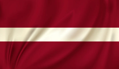 waving flag latvia