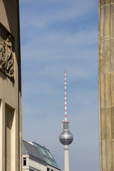 Obraz premium Fernsehturm, Berlin, Deutschland, Europa