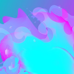 Obraz na płótnie Canvas blue and pink splash wave liquid effect on the color background vector illustration