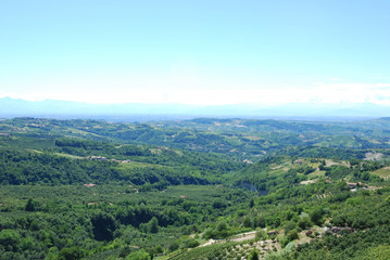 Obraz premium Hills around Albaretto Torre