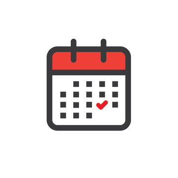 Time management and Schedule icon for upcoming event