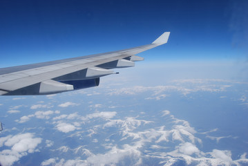 View from an airplane