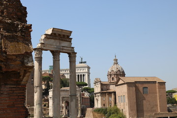 Resti archeologici dei Fori Imperiali. Roma Italia