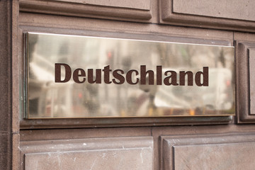 Obraz premium Schild 205 - Deutschland