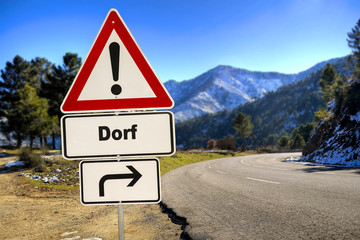 Schild 287 - Dorf