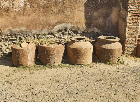 Ruins of Pompeii, ancient Roman city. Pompei, Campania. Italy.