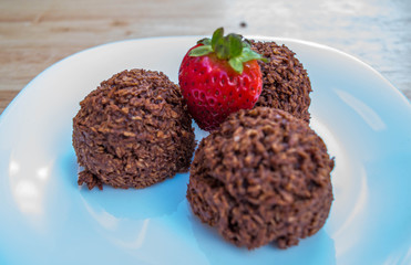 dulce de chocolate con coco