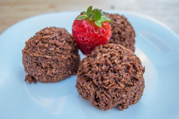dulce de chocolate con coco