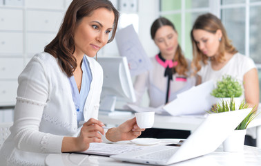 Obraz premium Portrait of a pleasant business woman 