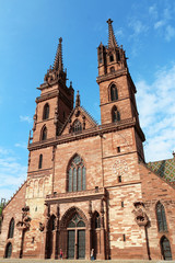 Fototapeta na wymiar Basler Muenster - Basel Cathedral - Switzerland