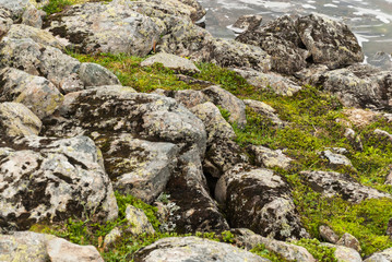 Fototapeta na wymiar Mountain landscape along the National tourist route Aurlandstjel