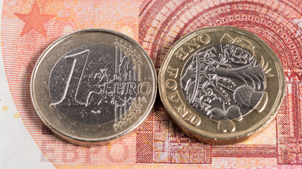 Euro contre livre sterling durant le brexit