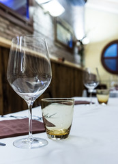 Bicchieri , fuoco selettivo