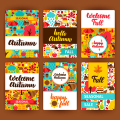 Fototapeta premium Autumn Label Set