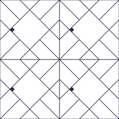 geometric abstract seamless pattern with squares and lines