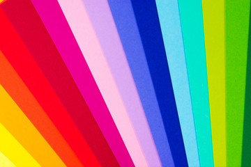 Obraz premium Arkusze kolorowego papieru. Kolorowe tło. Powrót do szkoły.