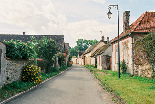 street in French village, Normandy