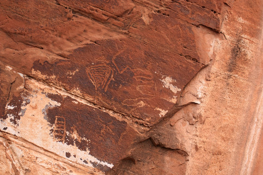 Rock Art along Hwy 279 North of Moab, Ut.  Locals call it the Potash Highway.