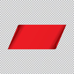 red tape on a transparent background.