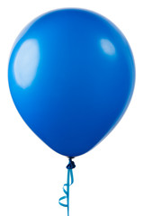 flying blue balloon