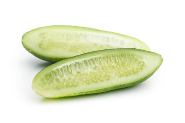 Fresh sliced cucumber.