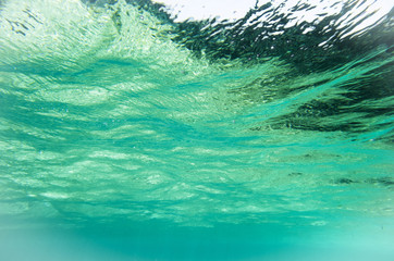 Background of water from under the water