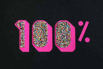 100% made from paper and nonpareils