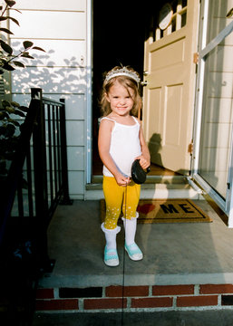 Little Girl In Silly Outfit