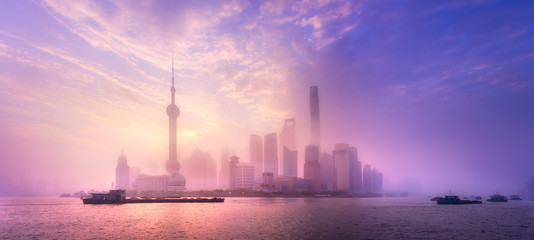 Shanghai skyline cityscape