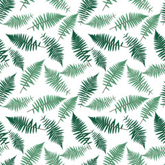 Fern Leaf Vector Fern Leaf Vector Seamless Pattern Background Il