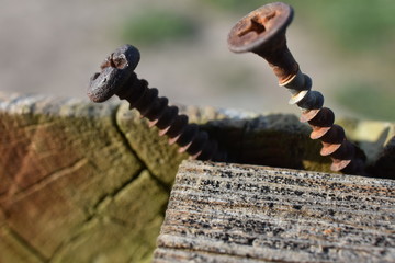Rusty deck screws