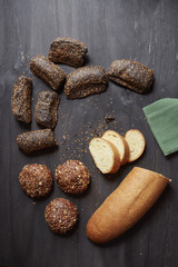 bread dark food photography 